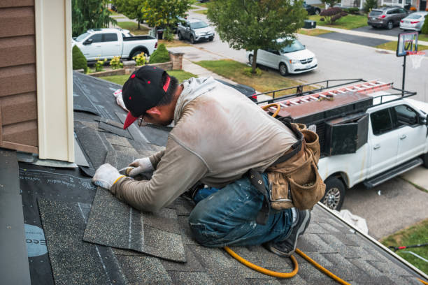 Professional Roof Replacement technician working in Mohler, WA